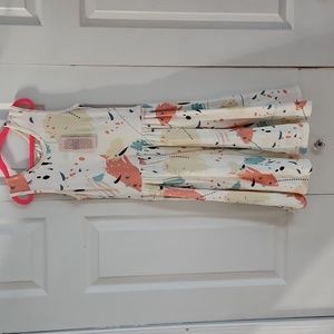 NWT Dot Dot Smile Cream Abstract Tank Top Twirl Dress